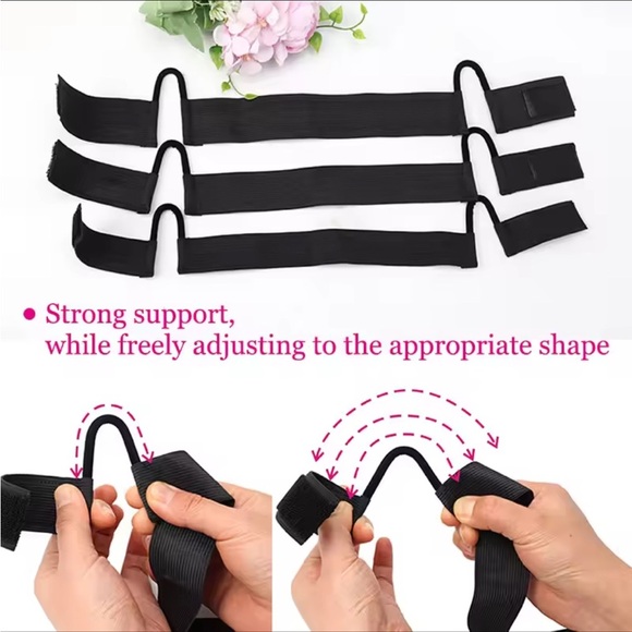 Earless Lace Melting Band For Wigs Frontals Edge Laying Elastic Headband - Picture 3 of 10